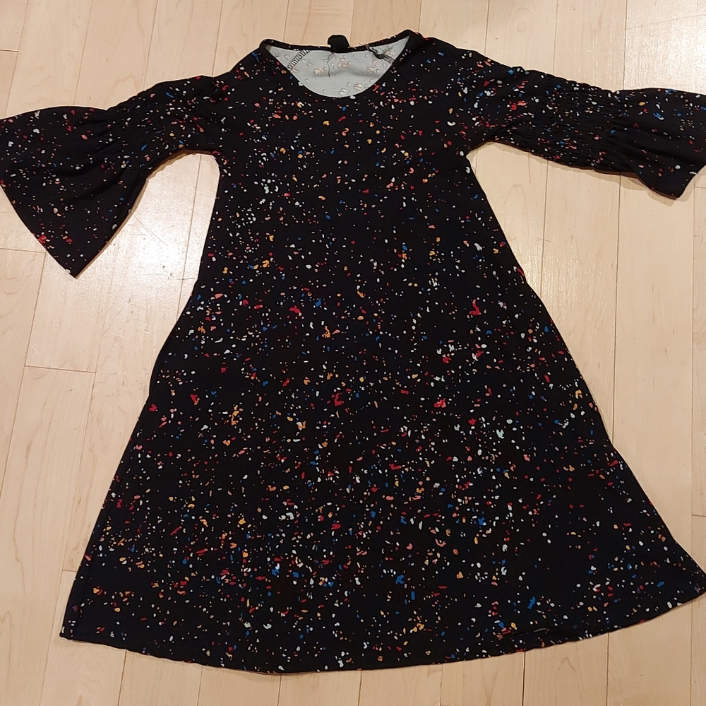 Color Splat Twirl Dress
